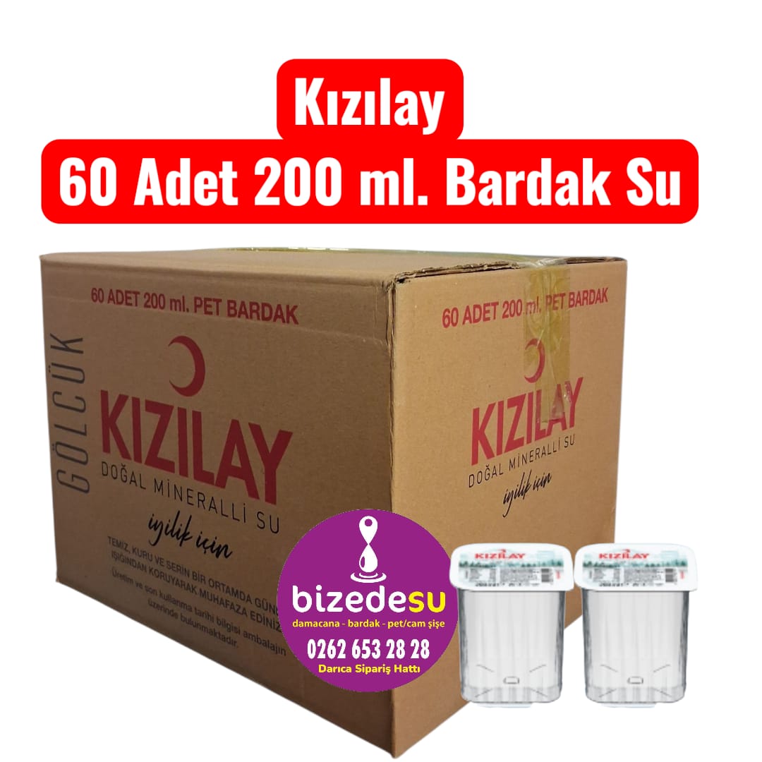 KIZILAY BARDAK SU 200CC 60LI